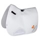 image 1 of ARMA Aubrion Logo Horse GP Saddlepad - White - 17in - 18in