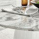 image 2 of Furniturebox Palma White Marble Effect Round Dining Table
