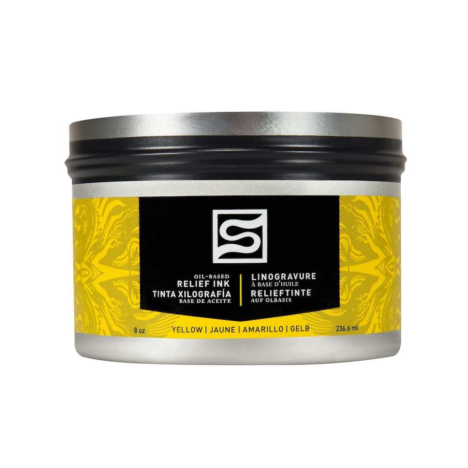 image 1 of Speedball Oil Relief Ink, Yellow, 8oz