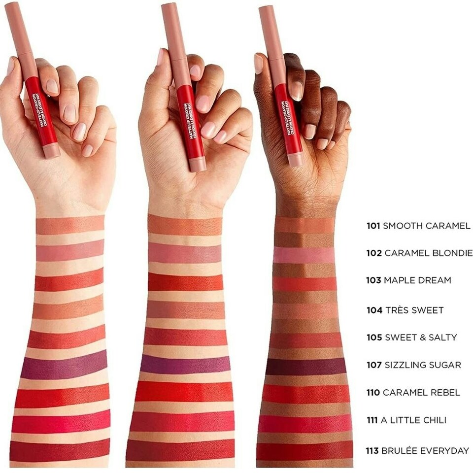 image 1 of L'Oreal Infallible Matte Lip Crayon - 107 Sizzling Sugar