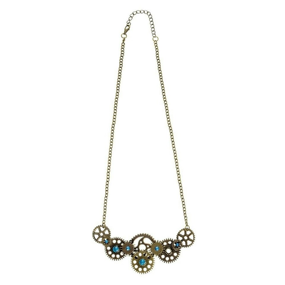 Boland Gear Punk Necklace - Blue/Bronze - One Size One Size