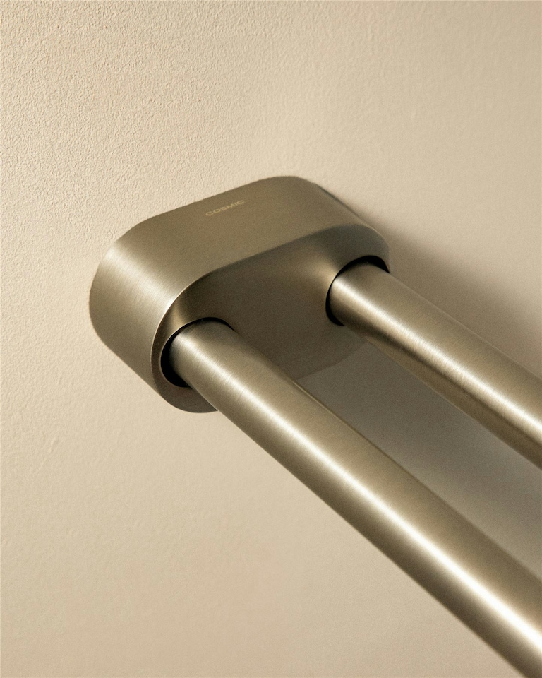 image 1 of Cosmic Wall Mounted Towel Rack with Matte Black Finish for Bathroom 41 cm