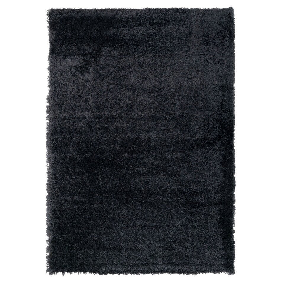 image 1 of KUKOON Charcoal Grey Deep Pile Shaggy Living Room Area Rug 60cm x 110cm
