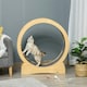 image 6 of PawHut Cat Exercise Wheel, 30 inch Running Treadmill with Brake, Natural