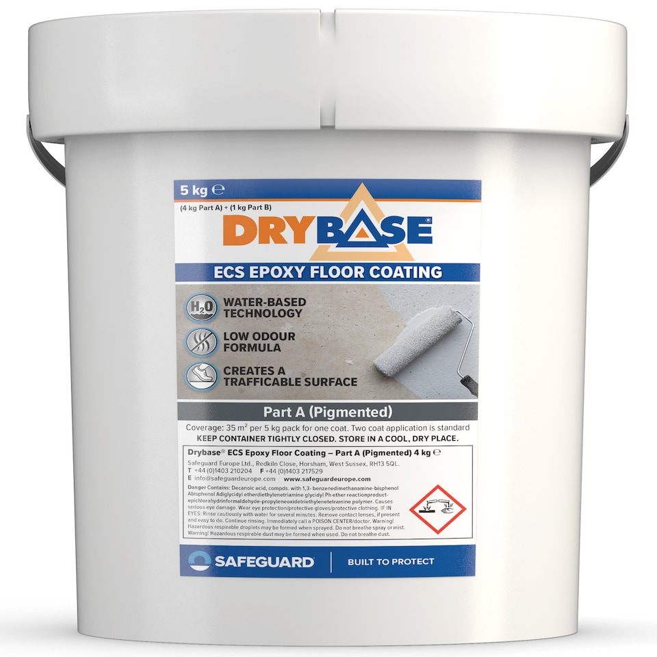image 1 of Drybase ECS Epoxy Floor Paint 5 Kg Grey - Waterproof Concrete Floor Paint