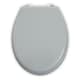 image 1 of Interiors by Premier Classic Matte Grey Oval Toilet Seat, Modern Soft Finish Loo Seat, Commode Cover With Anti-Wobble Fixings