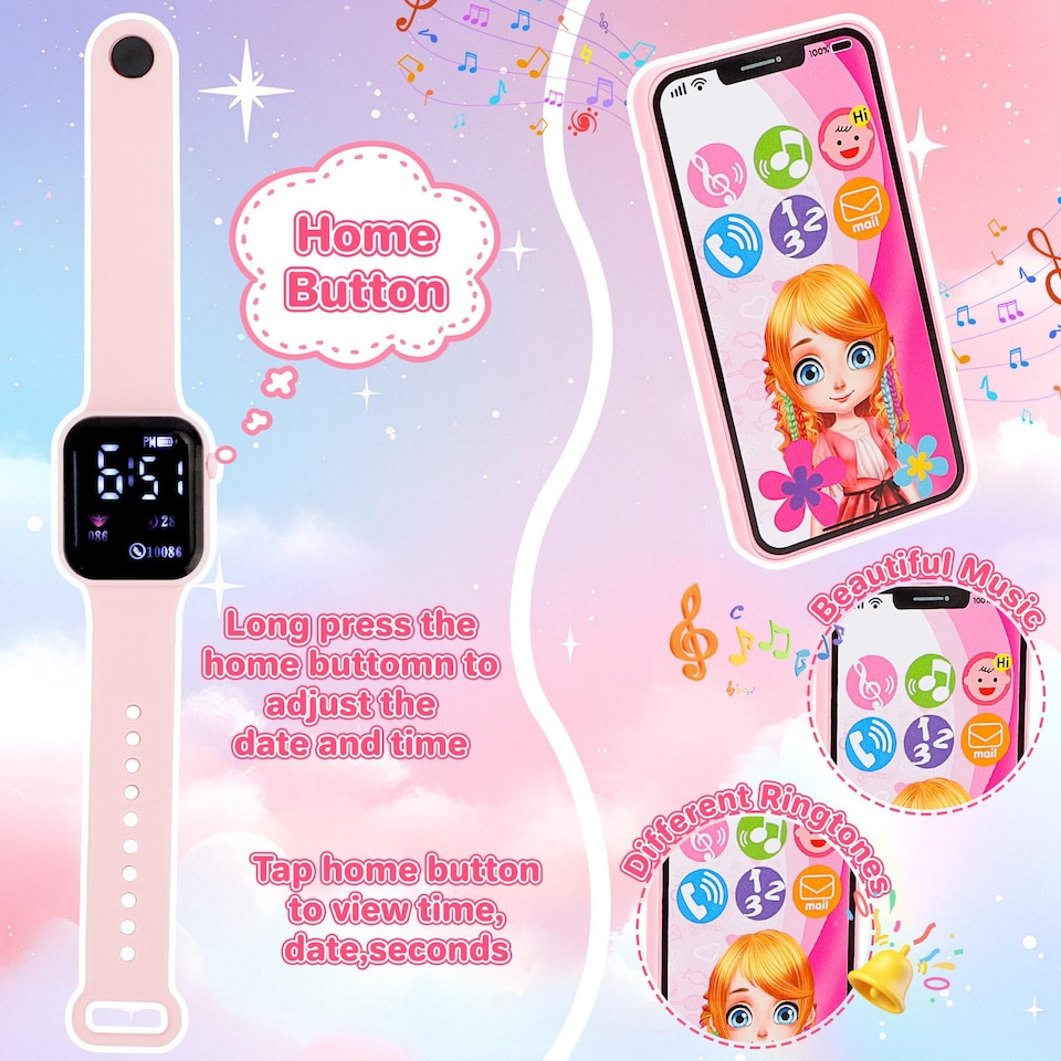 image 1 of Girls Pretend Play Handbag & Makeup Toy Set