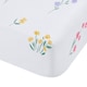 image 3 of Catherine Lansfield Bunny Tails Ditsy Flowers Fitted Sheet | White | Cot Bed