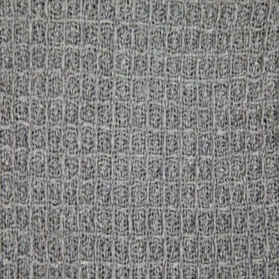image 1 of Waffle Collection Recycled Cotton Throw in Silver (50" x 60")