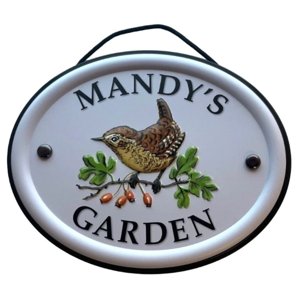 Decorative Bird Garden Sign - Mandy