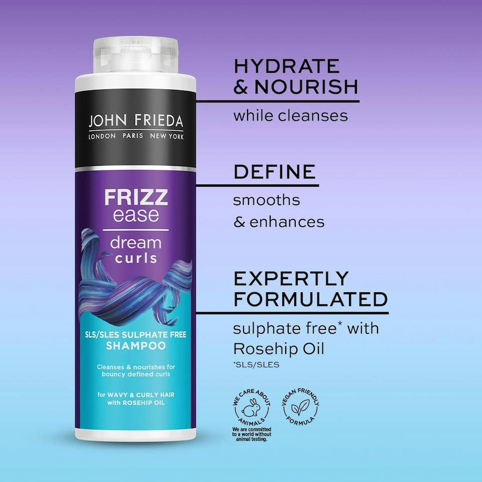 image 1 of John Frieda Shampoo & Conditioner Duo Pack Frizz Ease Dream Curls, 500ml