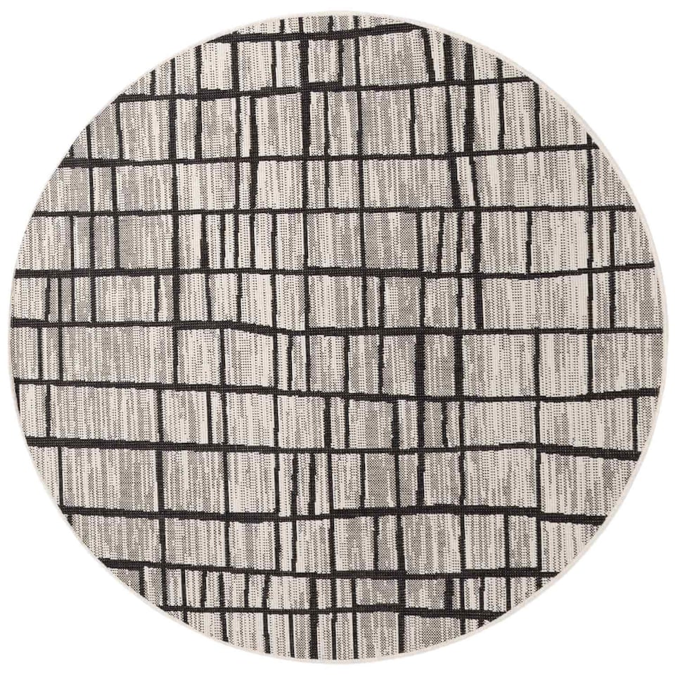 image 1 of Ted Baker Indoor Outdoor Crouch Round Abstract Rug