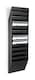 image 2 of Durable FLEXIBOXX 12 Wall Mounted Literature Tray | A4 Landscape Holder | Black | Black