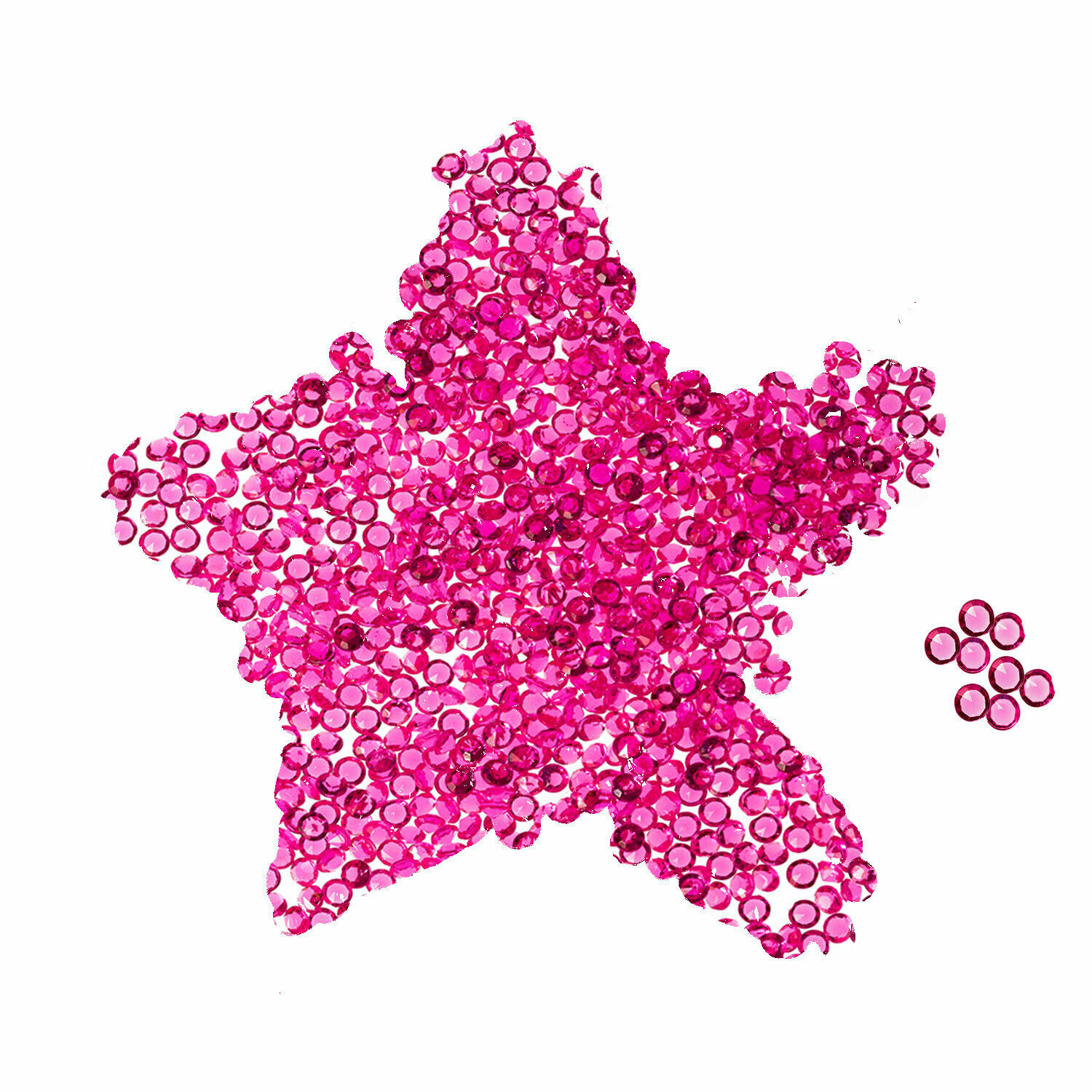 Neel Blue Acrylic Rhinestone Table Confetti, Table Scatters - 2000pcs in Cerise