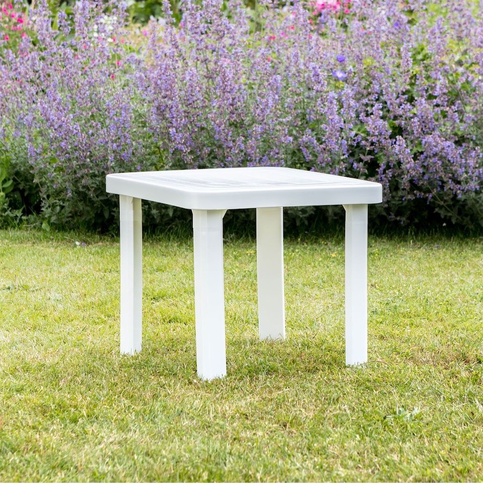 image 1 of Resol Andorra Garden Side Table - White | White | White