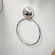 image 1 of Showerdrape Suctionloc Chrome Suction Wall Mounted Towel Ring with Mounting Disc | Silver | 1
