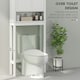 image 5 of HOMCOM Over Toilet Storage Unit 3-Tier Freestanding Washing Machine Cabinet 