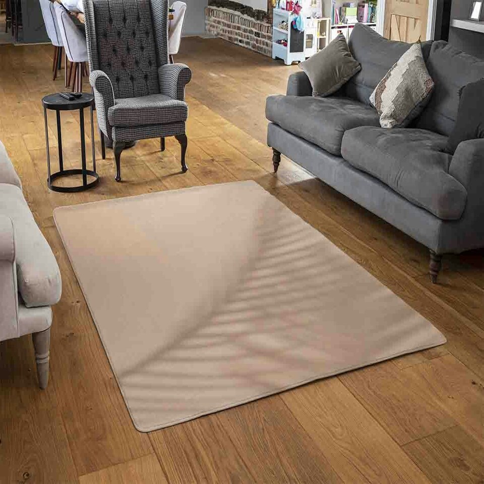 image 1 of Leaf Shadow Rug Cream | S