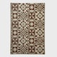 image 1 of Homescapes Outdoor Rug Luxury Waterproof Reversible, For Garden, Tile Mosaic | Brown | Brown and Beige