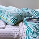 image 5 of Martex Green Zebra Marble Duvet Cover Set Green Super King Green | Super King