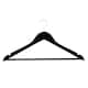 image 4 of Harbour Housewares Wooden Clothes Hanger - Black - Pack of 10