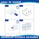 image 3 of Harbour Housewares Square Foam Acoustic Panels - 2.5 x 30 x 30cm - Black - Pack of 48 Black