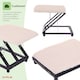 image 7 of Adjustable Folding Cushion Padded Footstool Foot Rest