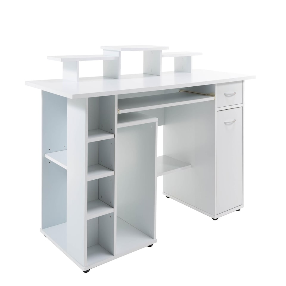 image 1 of San Diego Computer Desk in White