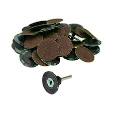50mm Quick Change Rubber Backing Pad Adapter + 50pc 40 Grit Sanding Pads