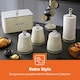 image 9 of GEEPAS Retrovive Mug Tree And Towel Pole Set Cream