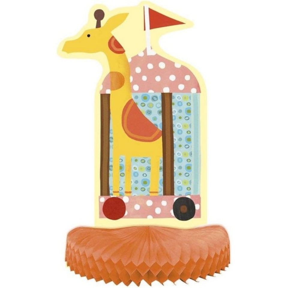 image 1 of Unique Party Circus Animal Baby Shower Table Decoration (Pack of 3) - Multicoloured - One Size
