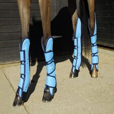 Rhinegold Elite Full Length Travel Boots Blue | Colour: Turquoise/Navy
Size: Full