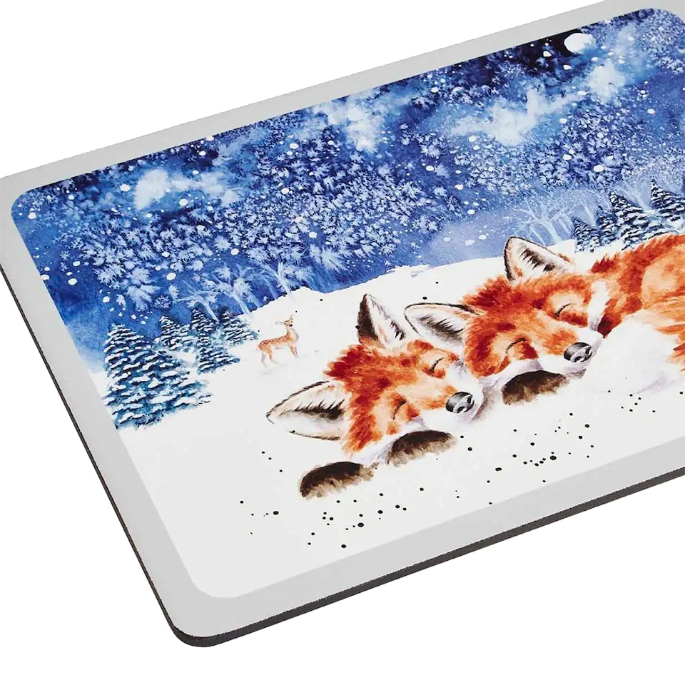 image 1 of Wrendale Designs Set of 4 Winter Sky Christmas Placemats