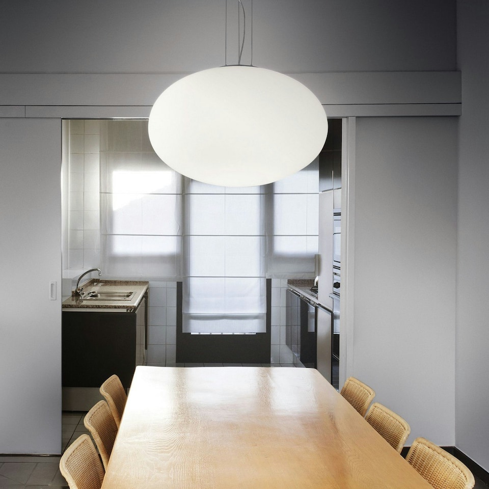 image 1 of Candy 1 Light Large Globe Ceiling Pendant White, E27