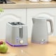 image 2 of HOMCOM Rapid Boil Kettle and Toaster Set Crumb Tray, 1.7L 3000W | Grey