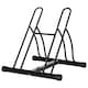 image 7 of HOMCOM Reversible 2 Bike Holding Rack Steel Frame Indoor Outdoor Foot Caps Stand