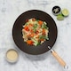 image 2 of Typhoon World Foods Non-stick Wok 31cm Black