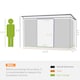 image 5 of Outsunny 7 x 4ft Outdoor Garden Storage Shed for Backyard - Light Green