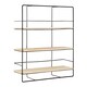 image 1 of Interiors By Premier Ample Storage 3 Layer Shelf, Durable Design Metal Frame Shelf For Balcony, Stylish Hanging Frame Shelf Black