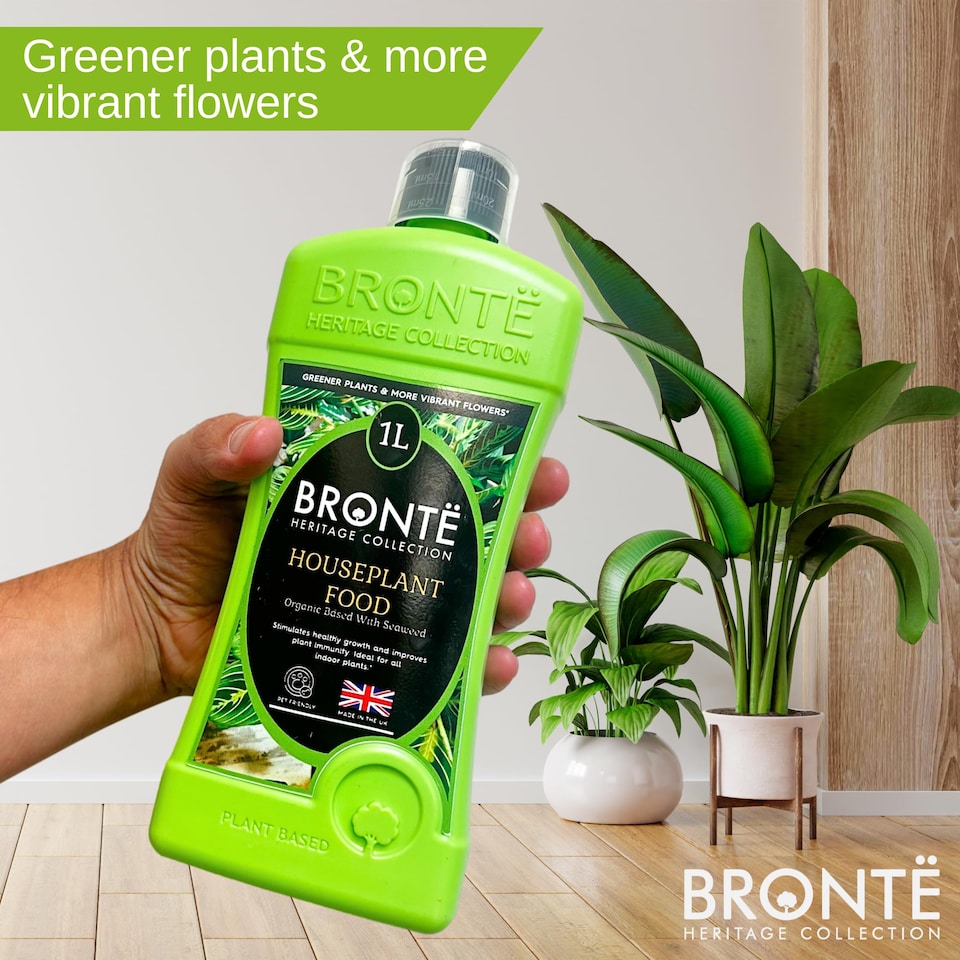 image 1 of Bronte Heritage Collection Concentrated Houseplant Food 1L Organic Seaweed-Enriched Liquid Fertiliser
