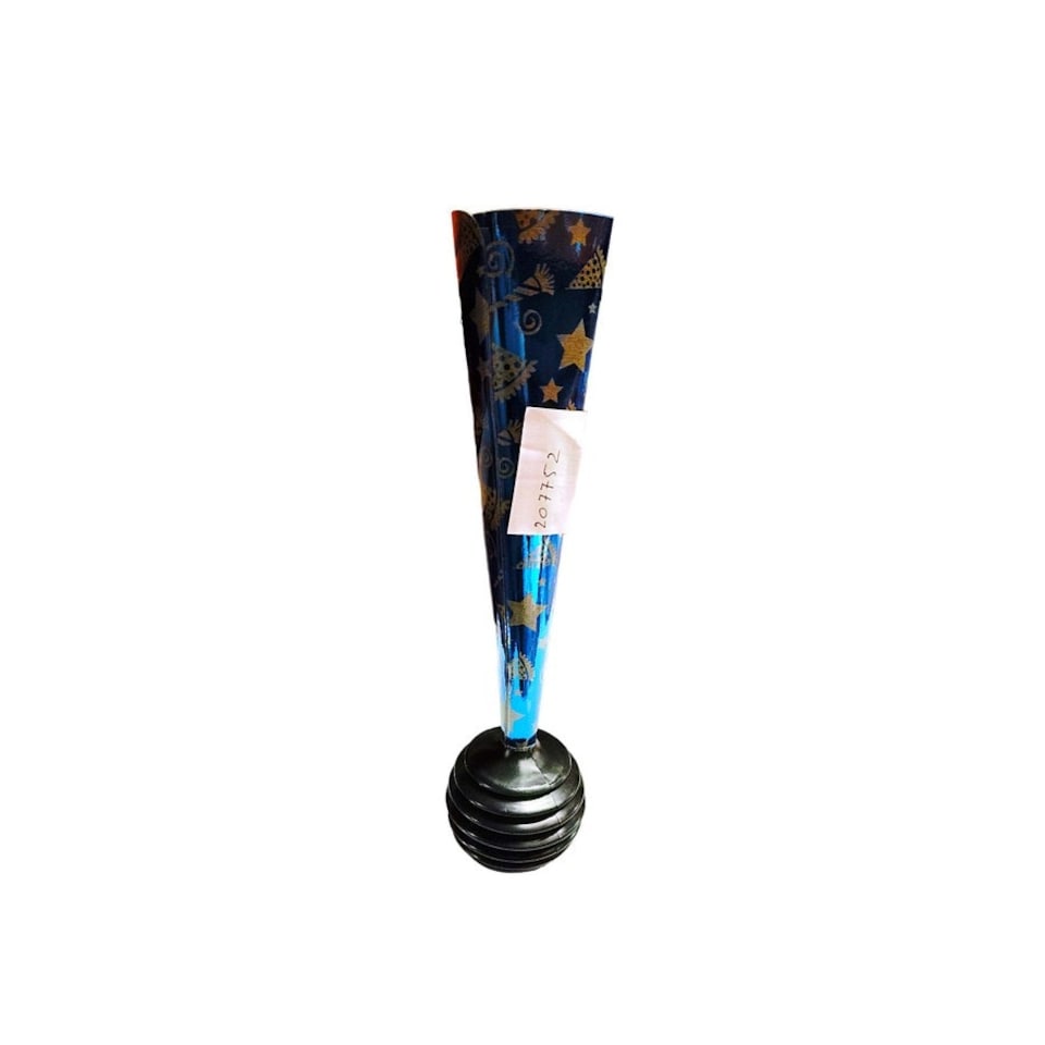 Unique Party Horn Noisemaker - Blue/Gold - One Size