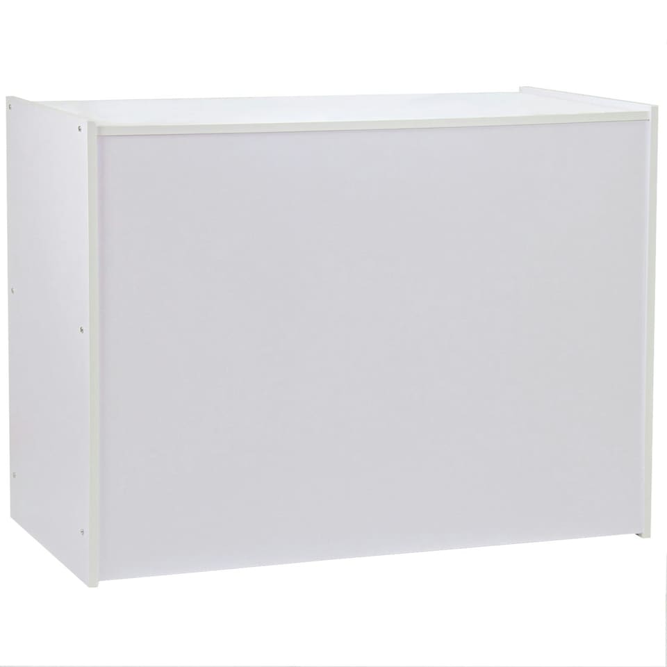 image 1 of Zodiac Brilliant White Shop Counter & Retail Display Set White