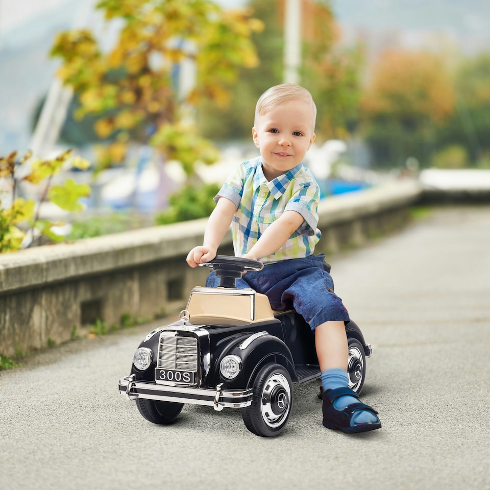 image 1 of AIYAPLAY Ride on Sliding Car Foot to Floor Mercedes-Benz 300S Licensed for Kids