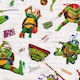 image 2 of Teenage Mutant Ninja Turtles 4 Sheets & 4 Tags Gift Wrap Bundle
