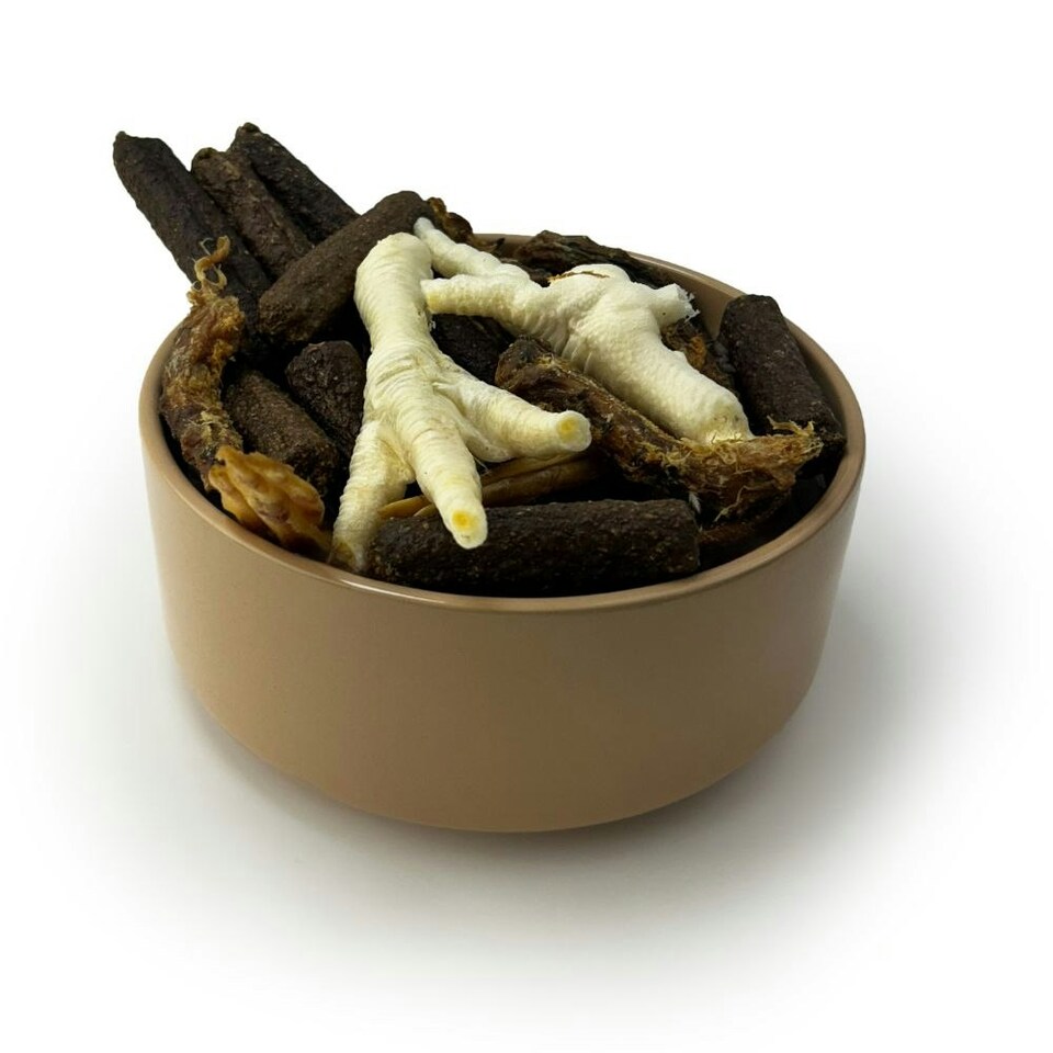 image 1 of HugglePets Assorted Natural Poultry Dog Treat Box (40 pcs)