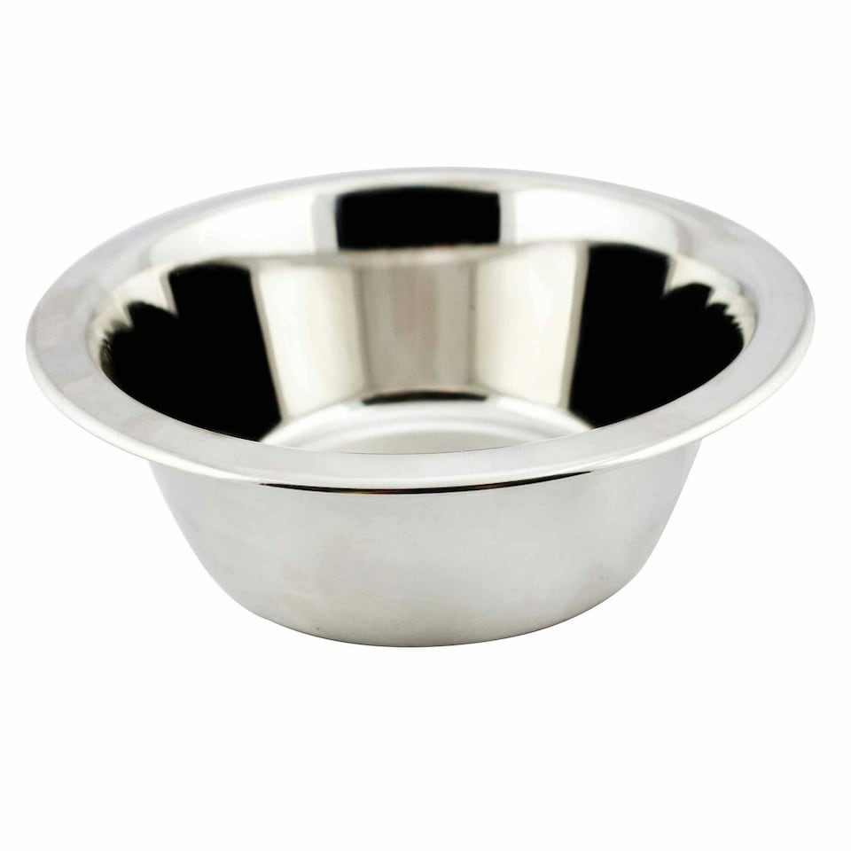 image 1 of Weatherbeeta Stainless Steel Dog Bowl - Silver - 13cm