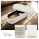 image 3 of Bench Altu - with velvet or boucle cover, padded, hallway storage Cream | Velvet Cream-White