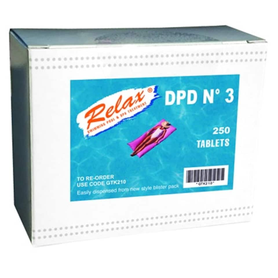 Lovibond 250 x DPD No 3 Comparator Tabs