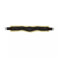 HyCOMFORT Fleece Horse Jumping Girth - Black/Natural - 60in