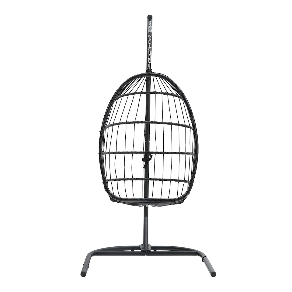 image 1 of Living and Home Outdoor Swing Chair Garden Sanctuary Hanging Egg-Shaped Chair